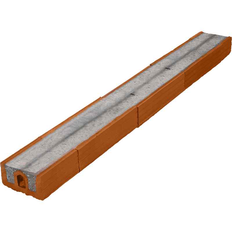 Porotherm A-12 kerámia burkolatú nyílásáthidaló 250 cm